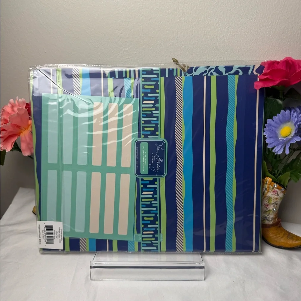 NWT Vera Bradley Katalina Blues File Folders